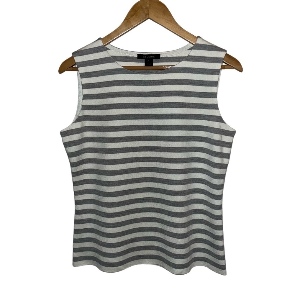 St. John Cashmere and Wool Blend Sleeveless Top Women’s Size Small